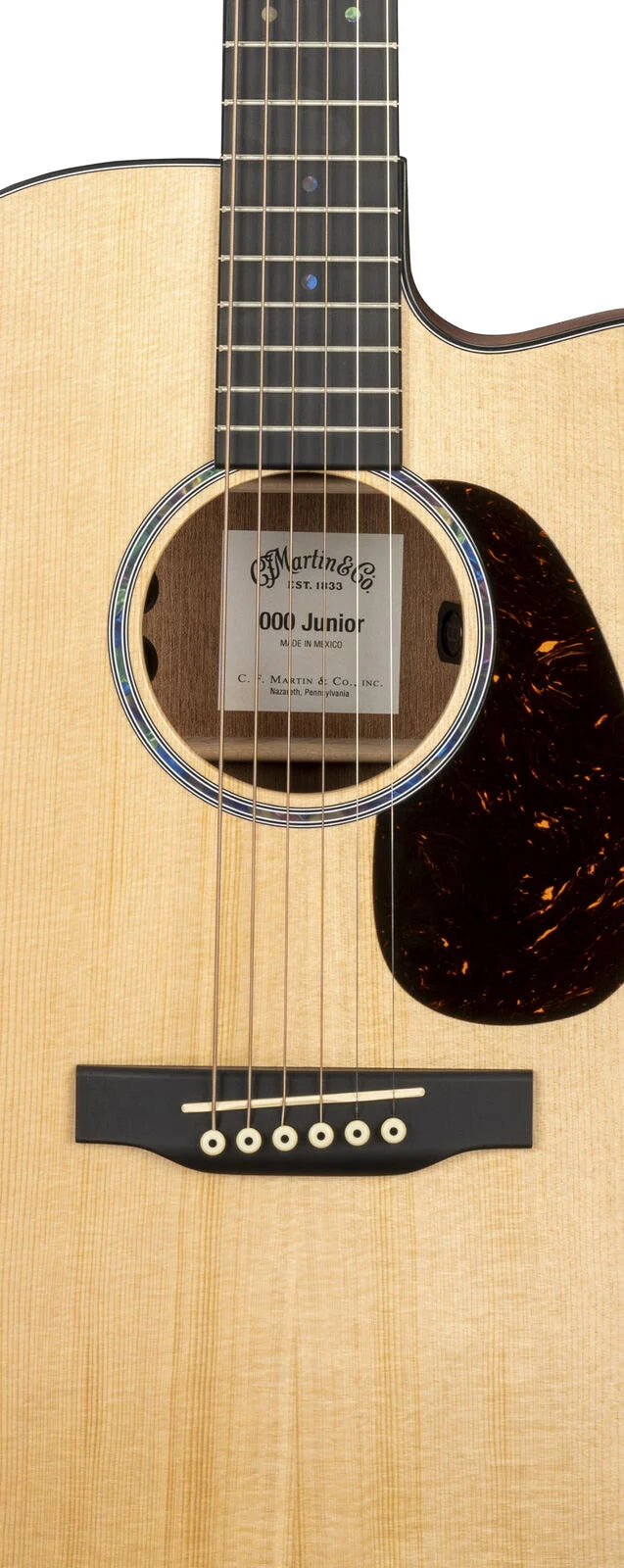 Martin Guitars 000C Jr E inklusive Tonabnehmer und Gigbag - Musik-Ebert Gmbh