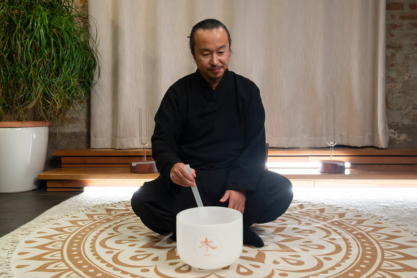 MEINL Sonic Energy 10" TCM Crystal Singing Bowl, Holz 324 Hz TCMCSB10-WD