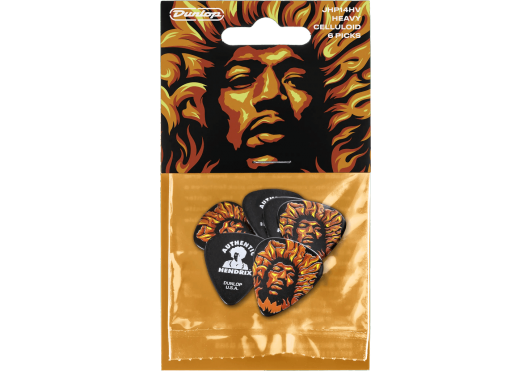 Player's Pack - Plektrum Jimi Hendrix Fire, heavy (6 Stck.) - ADU JHP14HV - Musik-Ebert Gmbh