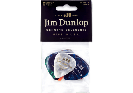 Variety Pack , Genuine Celluloid, medium und heavy , Player's Pack (12 Stck.) - Musik-Ebert Gmbh