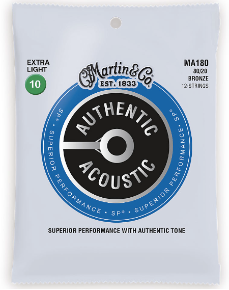 Martin Guitars MA-180 · 80/20 Bronze Saiten Westerngitarre 12 String - Musik-Ebert Gmbh