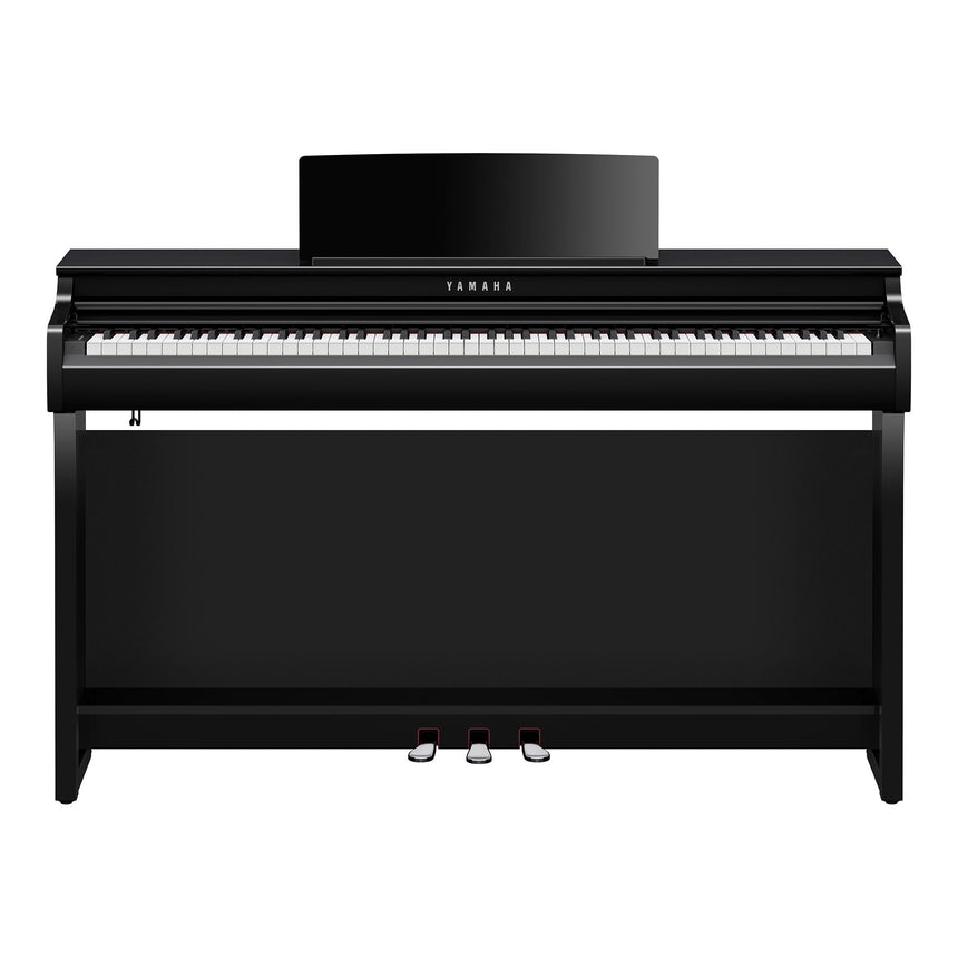 Yamaha CLP 825 Schwarz Poliert Bundle mit Bank und Kopfhörer - Musik-Ebert Gmbh
