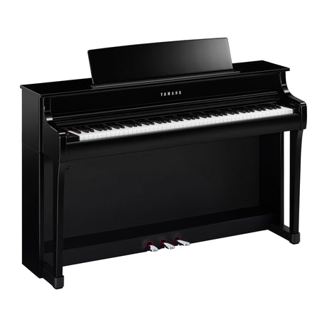 Yamaha CLP 845 Schwarz Poliert Bundle mit Bank und Kopfhörer - Musik-Ebert Gmbh