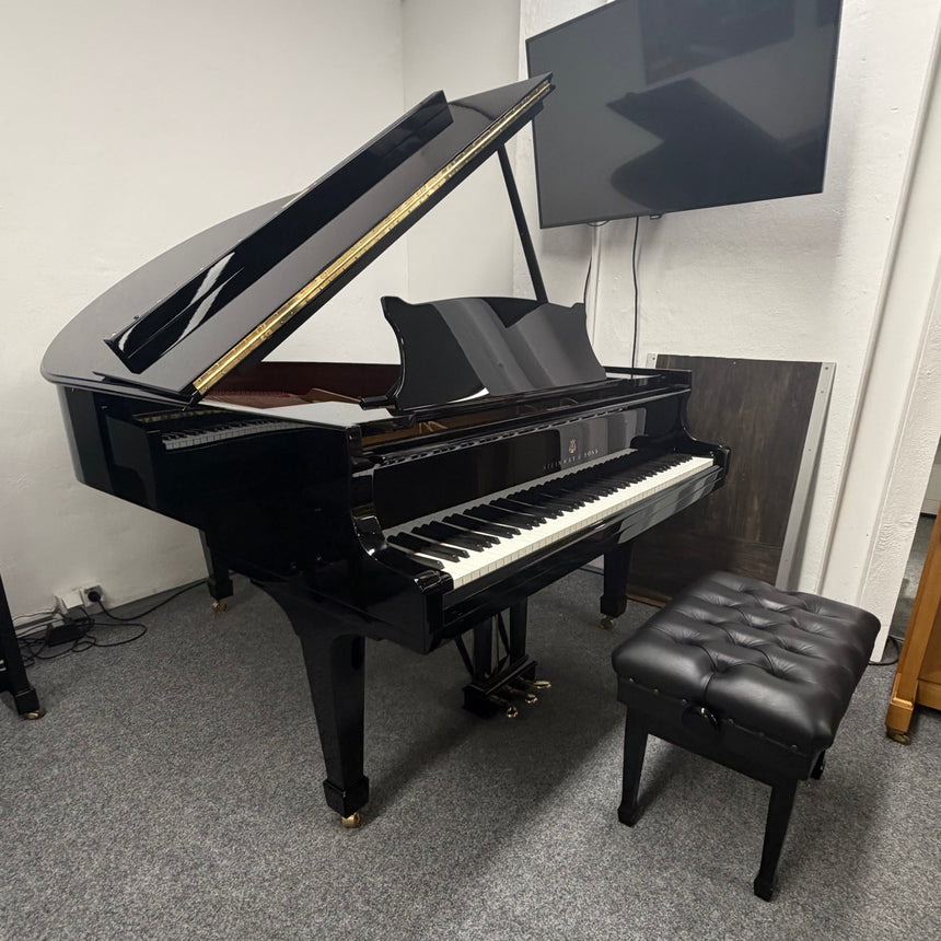 Steinway & Sons FlĂŒgel Mod. O schwarz poliert Occasion Bj. 1985, original in Hamburg gefertigt Bestzustand mit Klavierbank (gebraucht) - Musik-Ebert Gmbh