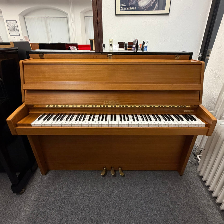 Schimmel Klavier 108 M Occasion – Nussbaum hell, Made in Germany (gebraucht)
