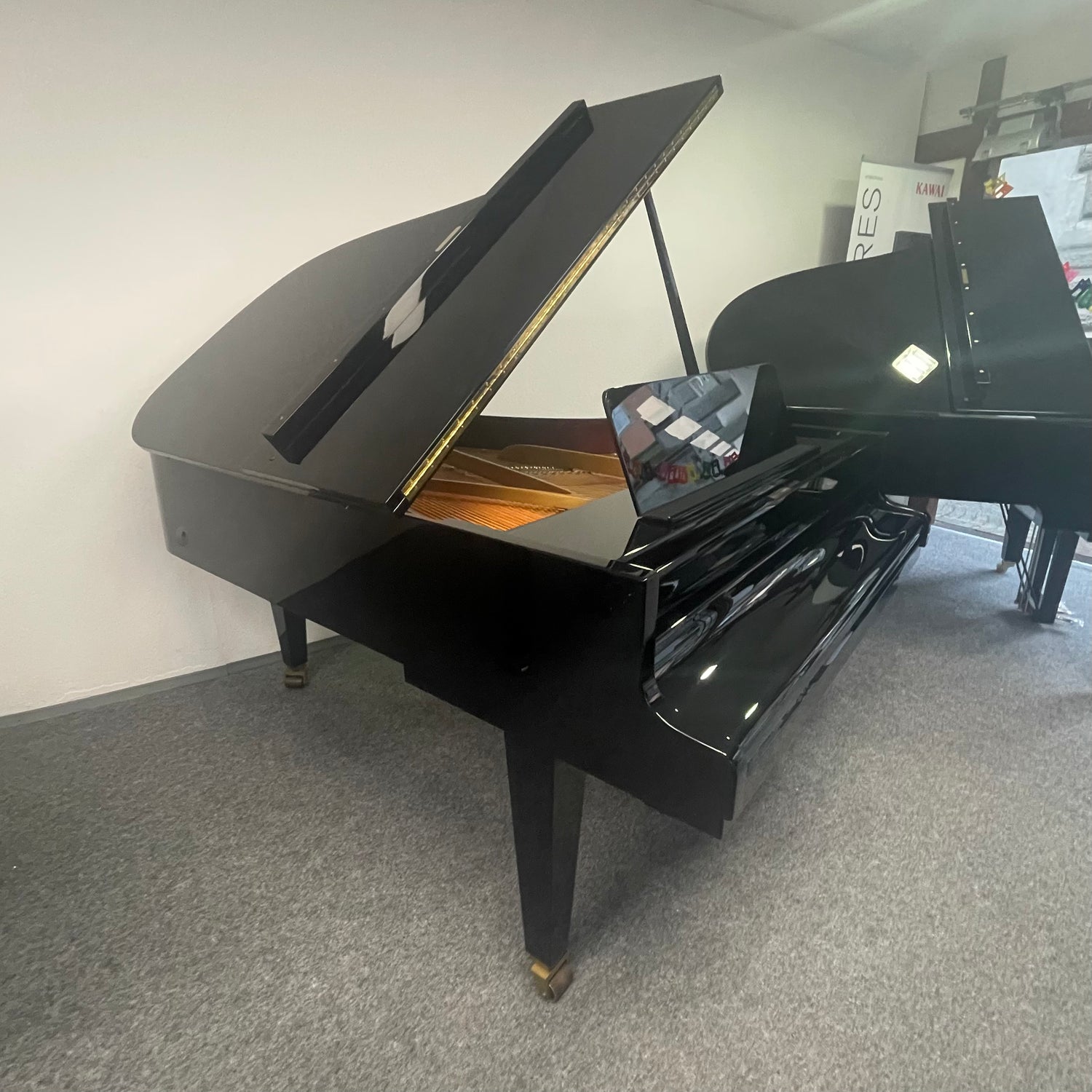 GROTRIAN - STEINWEG Flügel Mod. 189 Occasion schwarz poliert Bj. 1982 sehr guter Zustand(gebraucht) - Musik-Ebert Gmbh