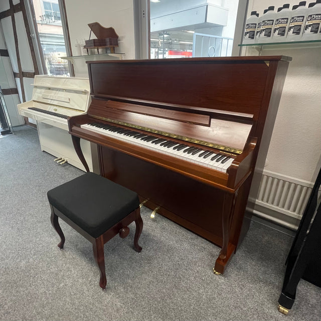 GROTRIAN-STEINWEG Klavier 122 K Occasion  Mahagoni matt. Bj. 1996 - Bestzustand (gebraucht) + Klavierbank - Musik-Ebert Gmbh