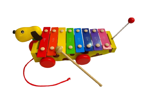 Glockenspiel in Hundedesign mit Rollen - Musik-Ebert Gmbh