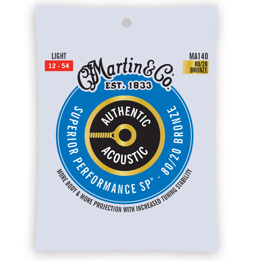 Martin Authentic Acoustic SP 80/20 Bronze Light 12-54 (MA140) Verpackung