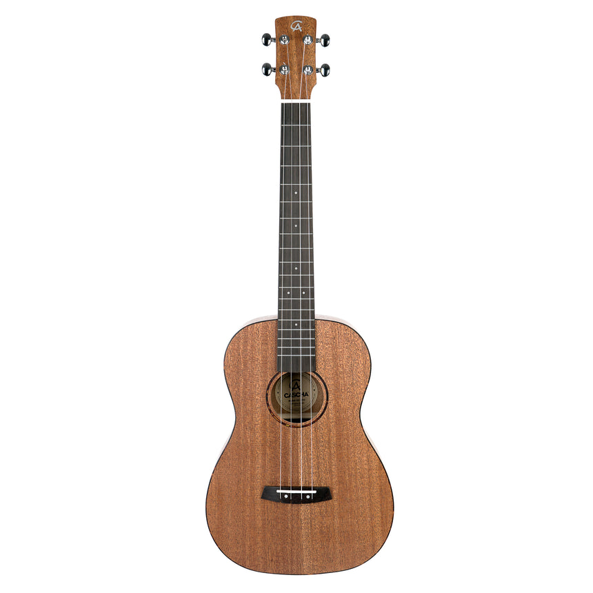 Ukulélé baryton Cascha HH2243, acajou naturel – vue de face