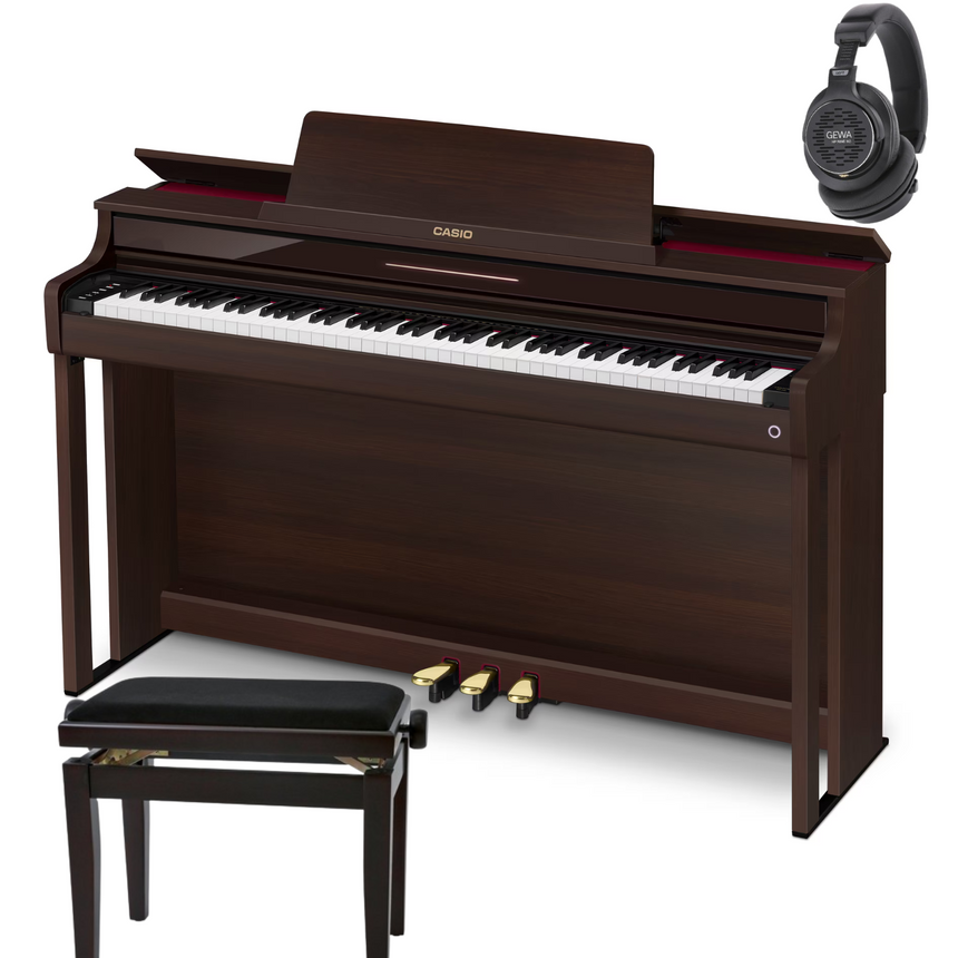 Casio AP-550 Rosenholz Bundle mit Bank und Kopfhörer - Musik-Ebert Gmbh