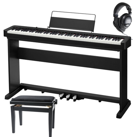 Casio CDP-160 Schwarz Bundle mit Bank und Kopfhörer - Musik-Ebert Gmbh