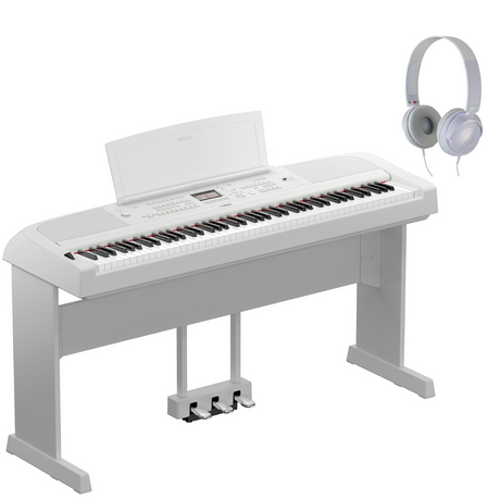 Yamaha DGX-670 Weiß Bundle mit Ständer, Pedalen und Kopfhörer - Musik-Ebert Gmbh