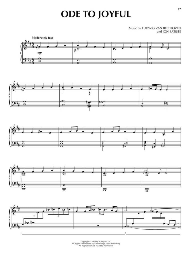 Jon Batiste - Beethoven Blues (Batiste Piano Series, Vol. 1) - Musik-Ebert Gmbh