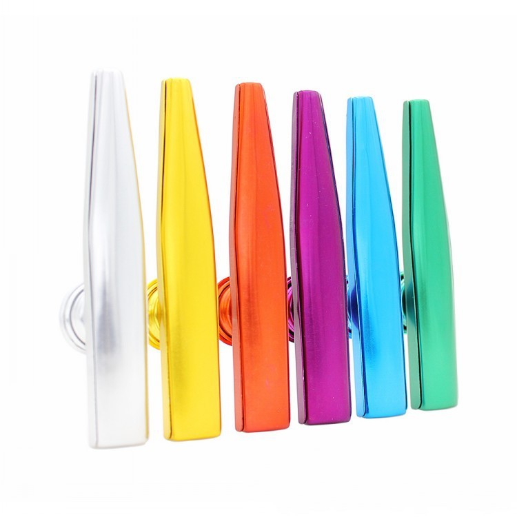 U-Turn kazoo en métal – mirliton coloré à membrane vibrante, couleur non sélectionnable
