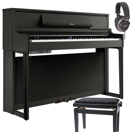 Roland LX-5 Schwarz Matt Bundle mit Bank und Kopfhörer - Musik-Ebert Gmbh