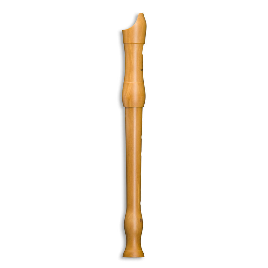 Flûte à bec soprano Mollenhauer Student 1003, poirier naturel clair, doigté allemand – vue arrière
