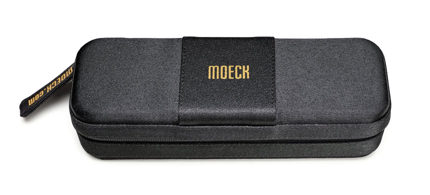 Étui noir Moeck Z9529 pour flûte à bec soprano – fermé