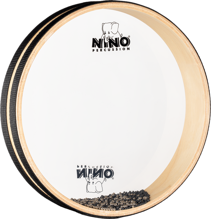 Sea Drum NINO Percussion NINO34 de 10 pouces, bois naturel – vue de face