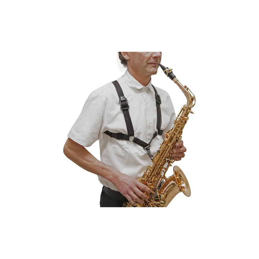 BG S43SH Saxophongurt Men XL, Schwarz, Men XL – Beim Saxophonspielen getragen