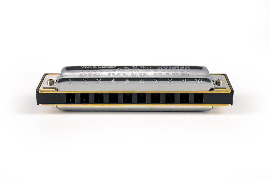 HOHNER Big River Harp MS – Vue avant des dix canaux