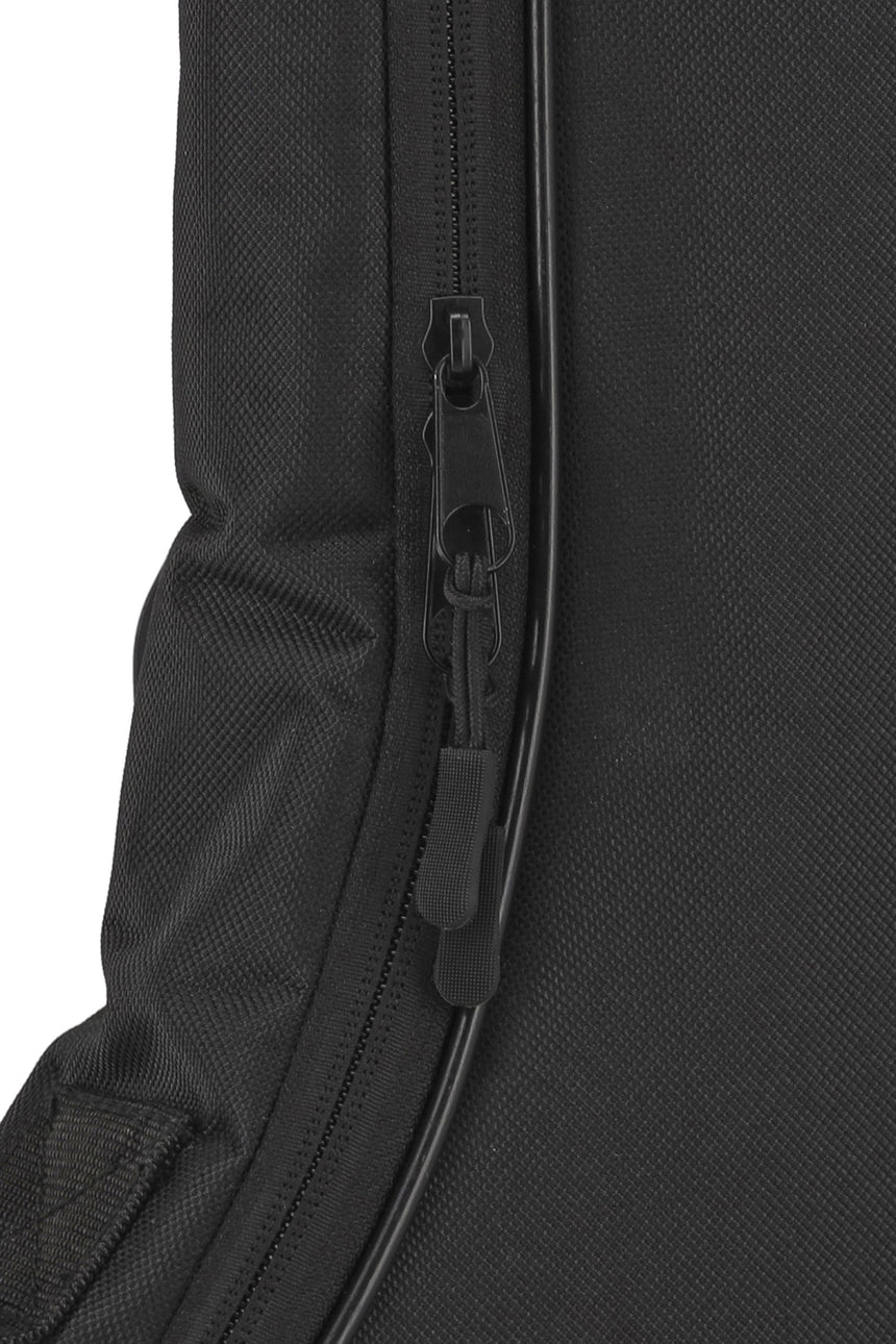 Housse GEWA Basic 5 pour guitare classique 4/4, noire – détail de la fermeture à glissière