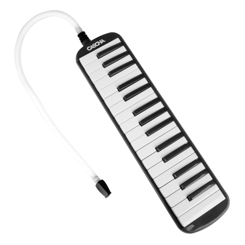 Cascha HH 2061 melodica in black – full view with tube