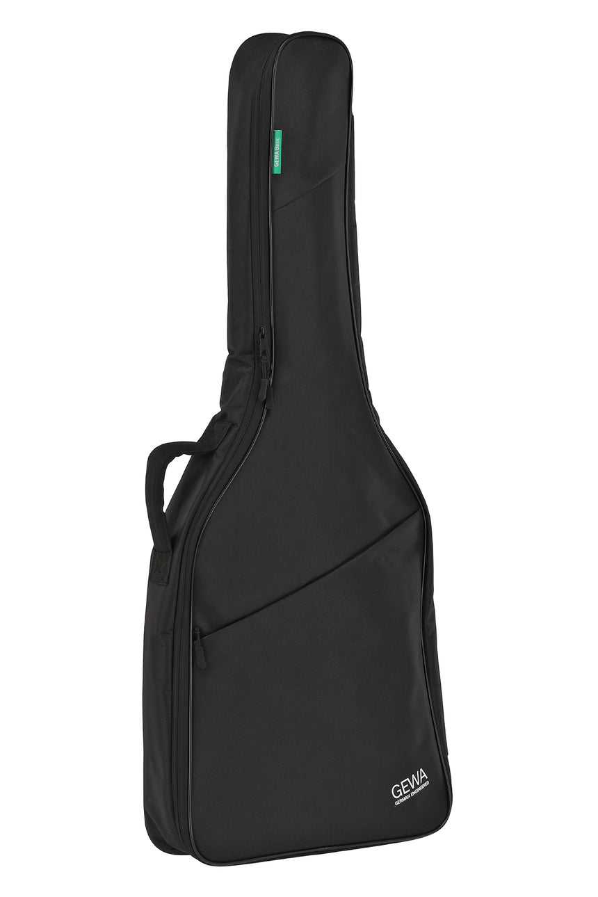 Housse GEWA Basic 5 noire pour guitare classique 3/4–7/8 – vue avant de trois-quarts.