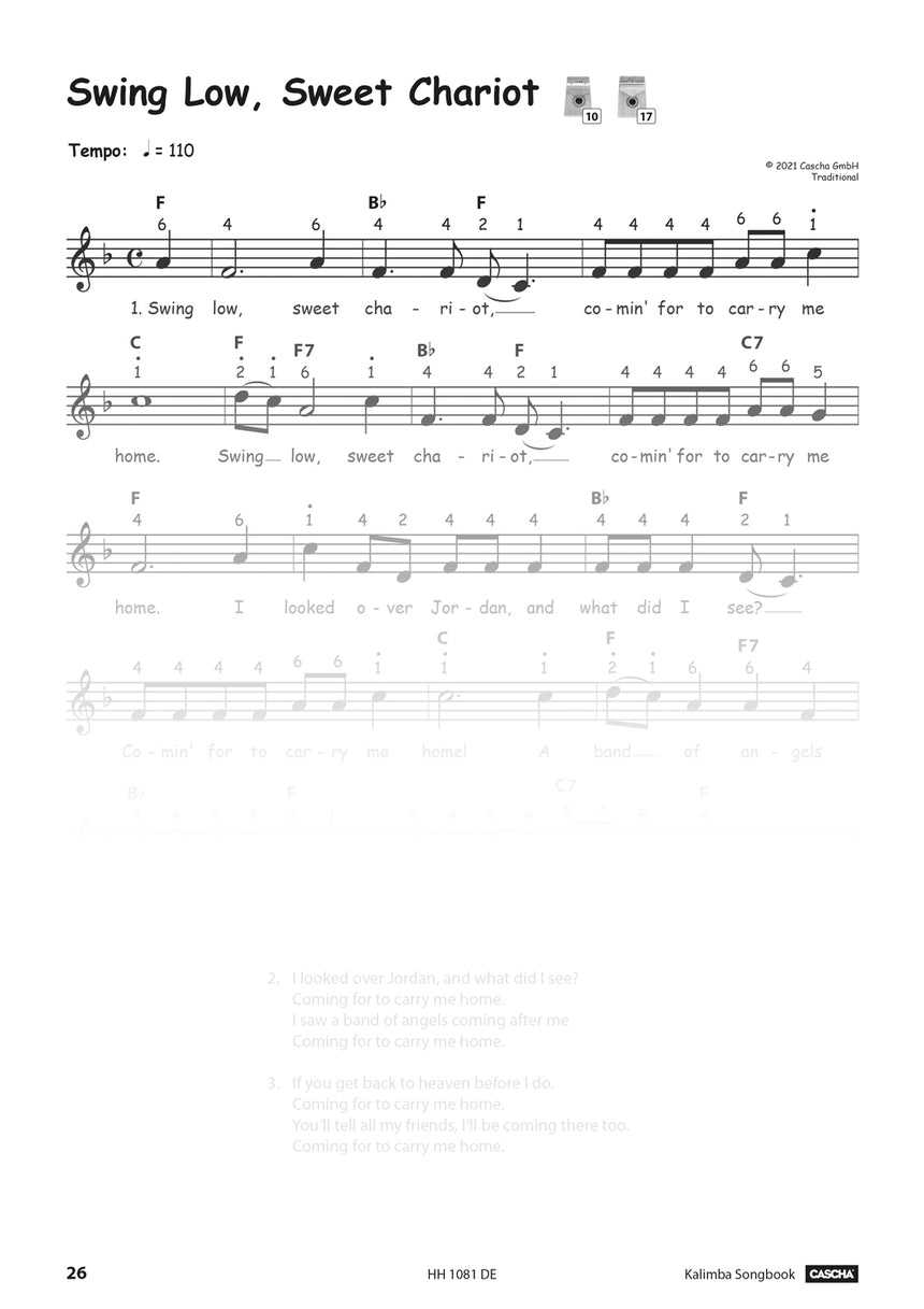 CASCHA HH1081DE, German edition, sheet music sample, page 26