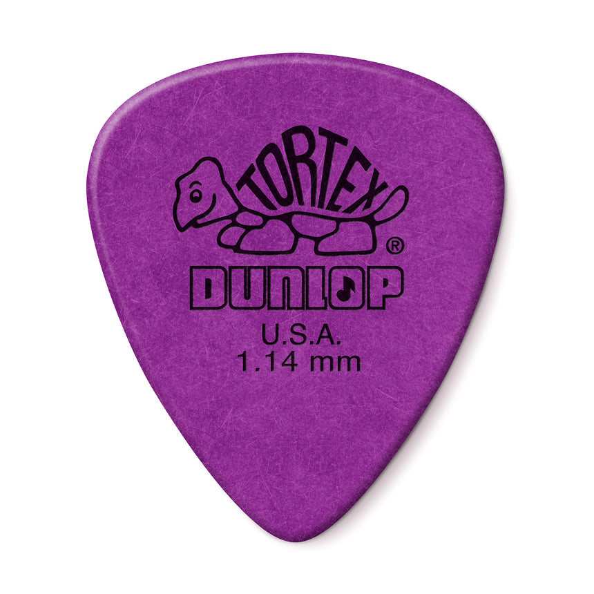 Dunlop Tortex Standard 1.14 mm single pick, front view