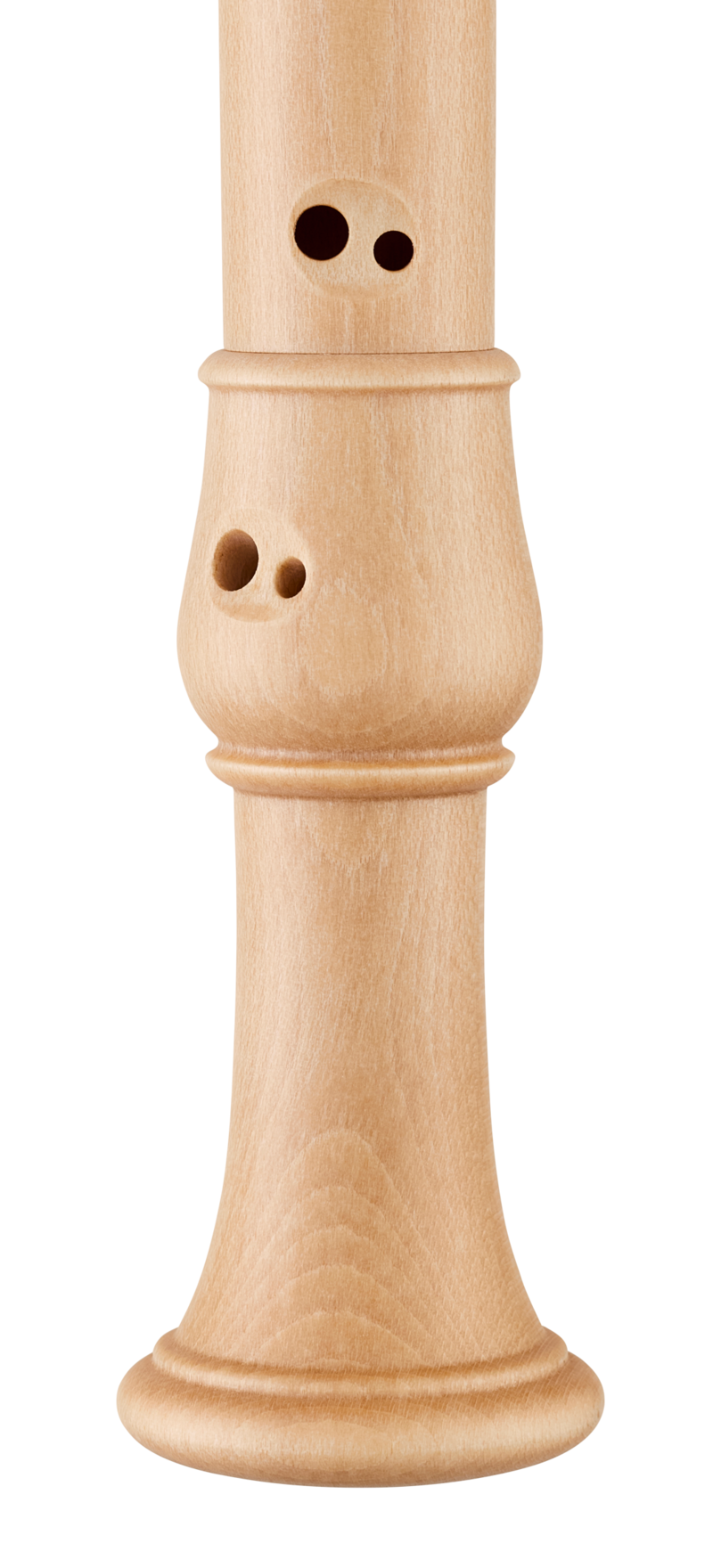 Moeck 2300 Flauto Rondo Alt, érable naturel – détail des doubles trous