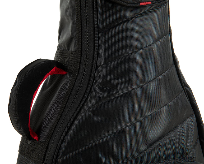Housse GEWA Cross 30 pour guitare acoustique 215.605, noire – détail des bretelles