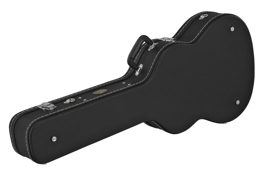 Étui GEWA Arched Top Economy pour guitare classique 523.270, noir – vue arrière de trois quarts