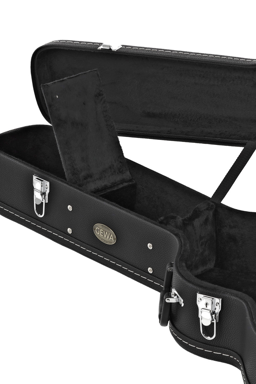 GEWA Flat Top Economy Jumbo-Gitarrenkoffer 523.114, schwarz – Detail des Innenfachs