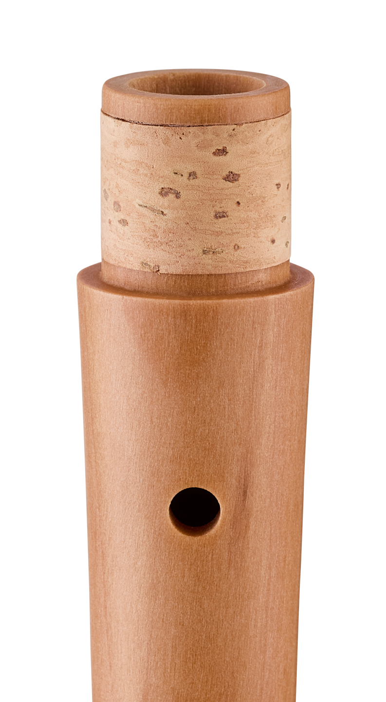 Moeck 1252 school soprano recorder in natural pearwood – joint detail