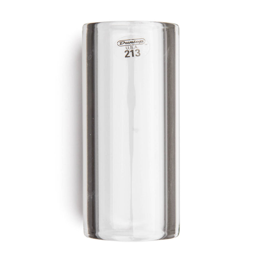 Slide Dunlop 213 en verre transparent, vue de face avec numéro de modèle