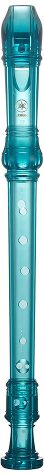 Yamaha Kunststoff Sopran-Blockflöte, deutsche Griffweise, transparent, Pink, Blau, Grün - Musik-Ebert Gmbh