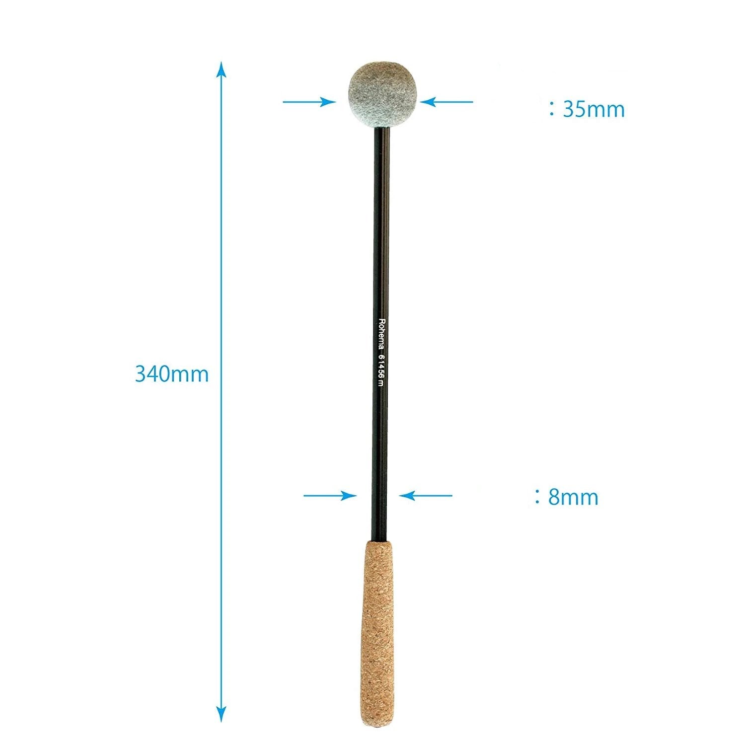 Rohema Filzkopfschlägel Korkgriff 61456 - Musik-Ebert Gmbh