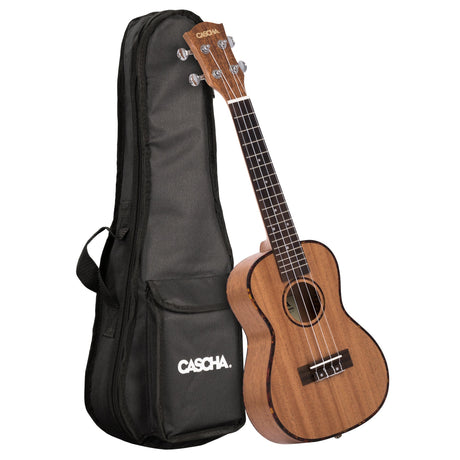 Cascha Konzertukulele furniert mit Tasche HH2035 - Musik-Ebert Gmbh