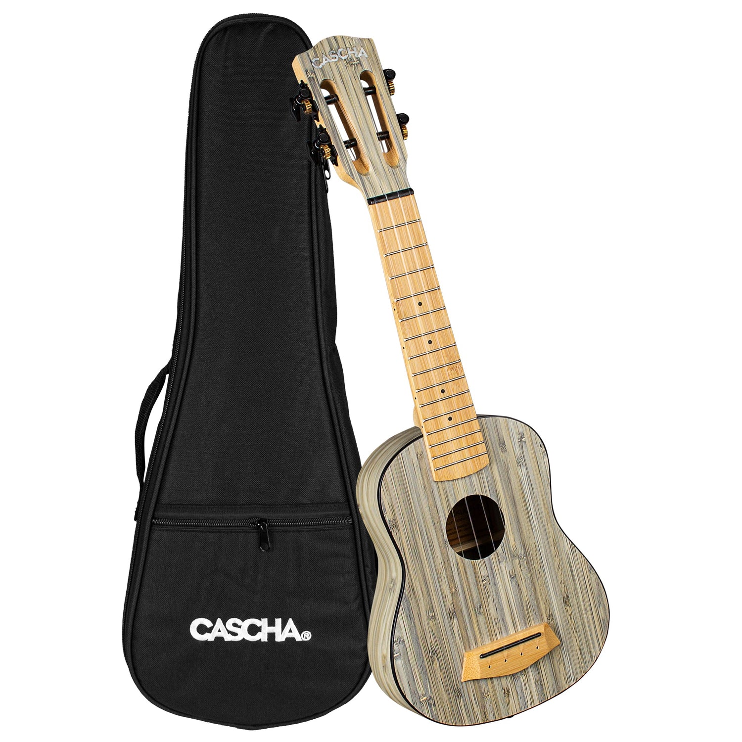 Cascha Sopran Ukulele Bamboo Graphit - Musik-Ebert Gmbh