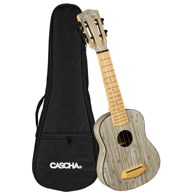 Cascha Sopran Ukulele Bamboo Graphit - Musik-Ebert Gmbh