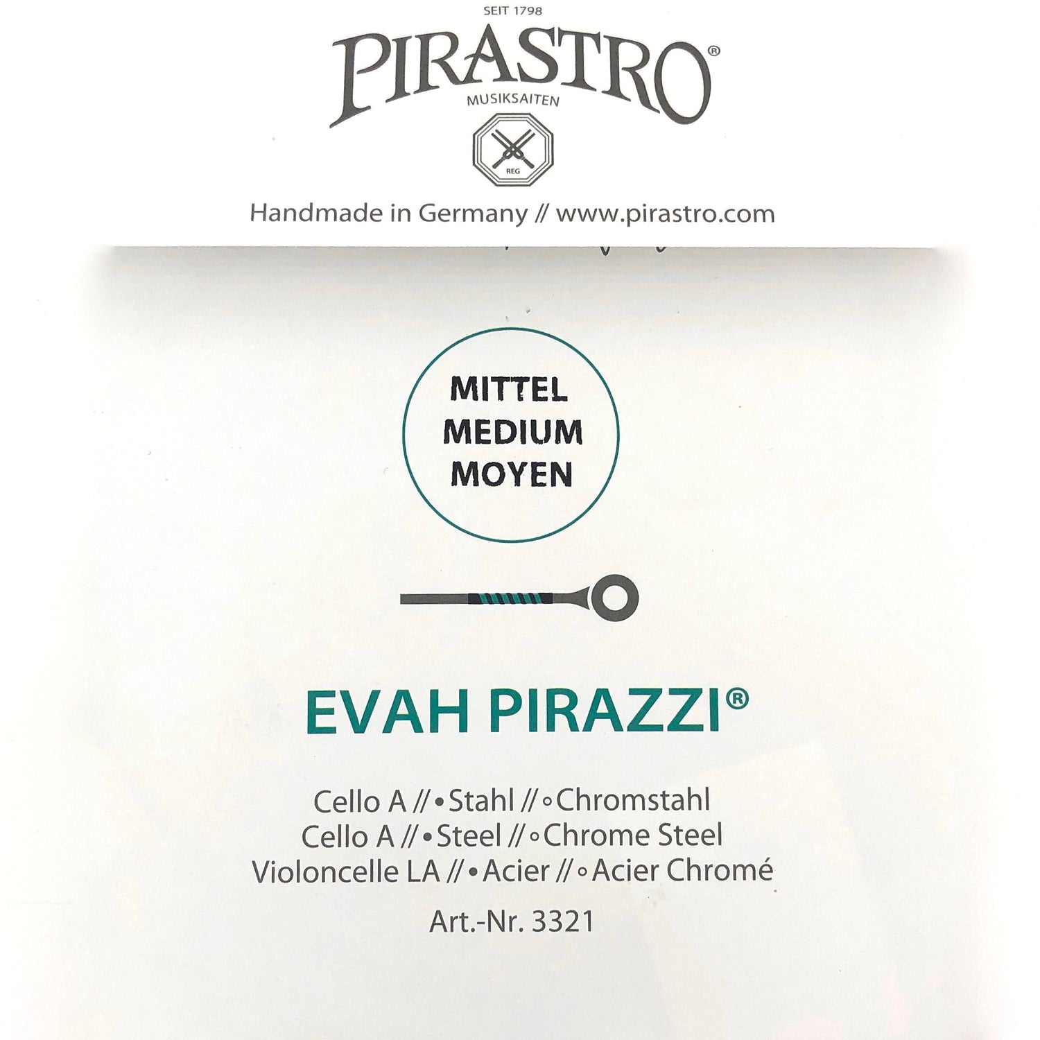 Pirastro Evah Pirazzi Cellosaiten Satz 4/4 - Musik-Ebert Gmbh