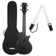 CASCHA Carbon Konzert Ukulele inkl. Tasche, Gurt - Musik-Ebert Gmbh