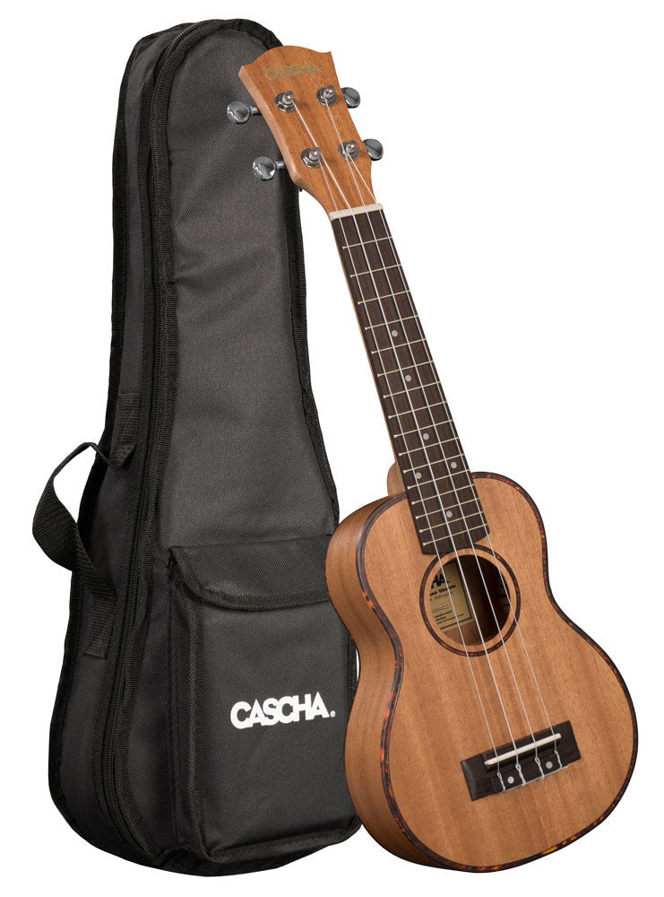 Cascha Premium Sopran Mahagoni Ukulele Set - Musik-Ebert Gmbh
