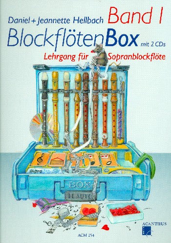 Blockflötenbox Band 1 (+QR-Code) für Sopranblockflöte - Hellbach, Daniel - Musik-Ebert Gmbh