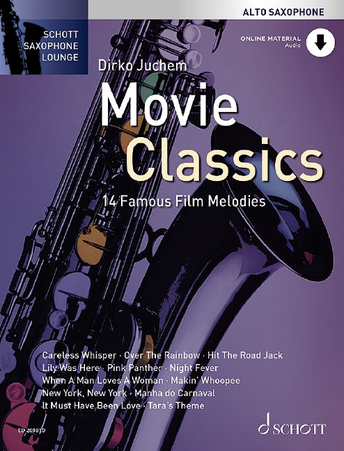 Classiques du cinéma (+ matériel en ligne) pour saxophone alto et piano