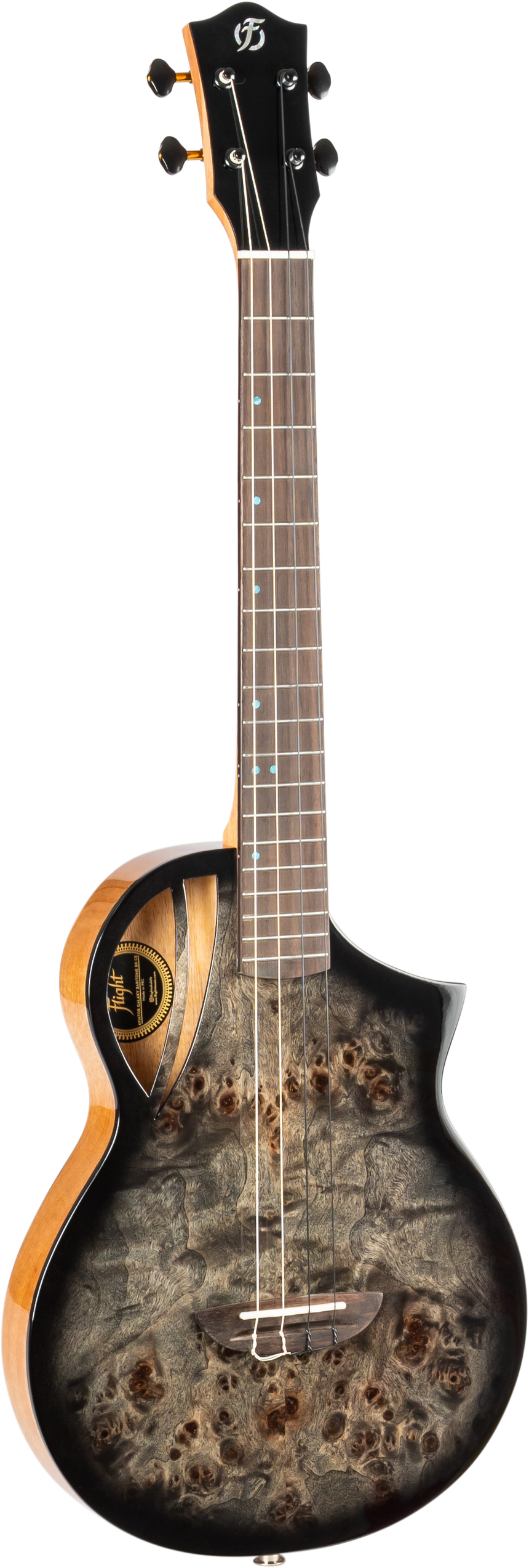 Ukulélé baryton Flight Aviator Galaxy marron Galaxy Burst CE
