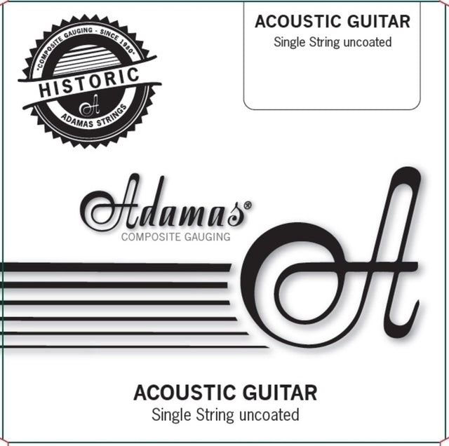 Adamas Akustik-Gitarren Saiten Einzelsaiten unbeschichtet Phosphor Bronze umsponnen .032 - Musik-Ebert Gmbh