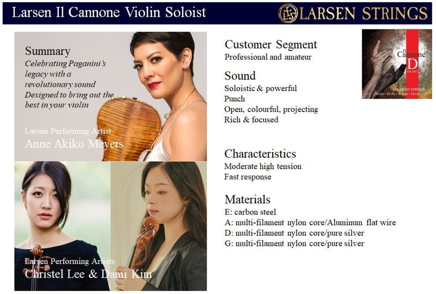 Larsen Il Violine SaitenCannone Set Sol. Warm&Broad - Musik-Ebert Gmbh