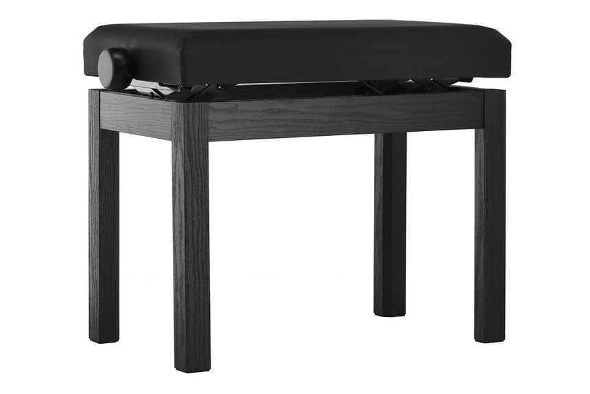 Ebert Basic Klavierbank Kunstleder Schwarz matt